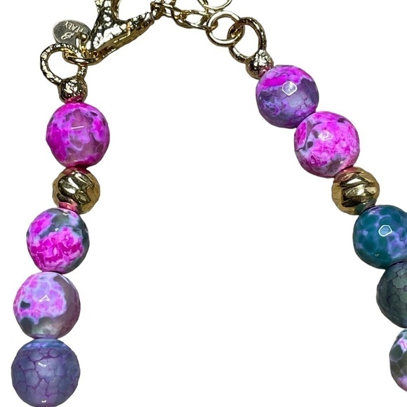 Etrusca Giotelli fuchsia Jasper beads NEW - Picture 4 of 5